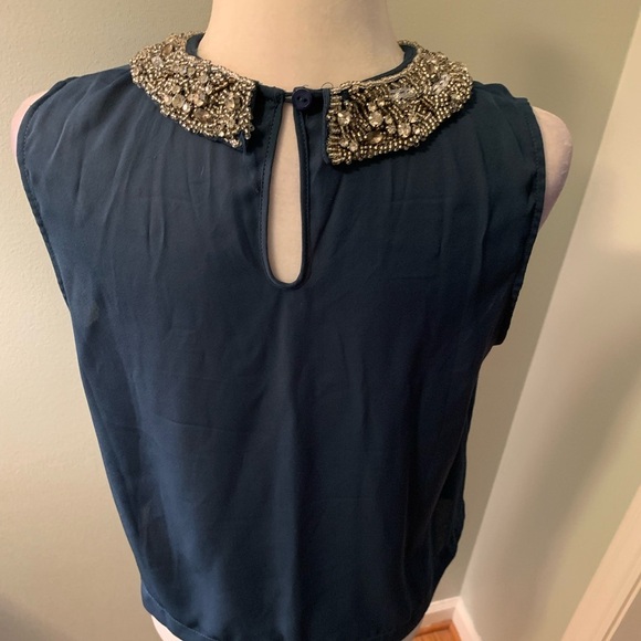 Soprano embellished navy top, size L - Picture 4 of 7